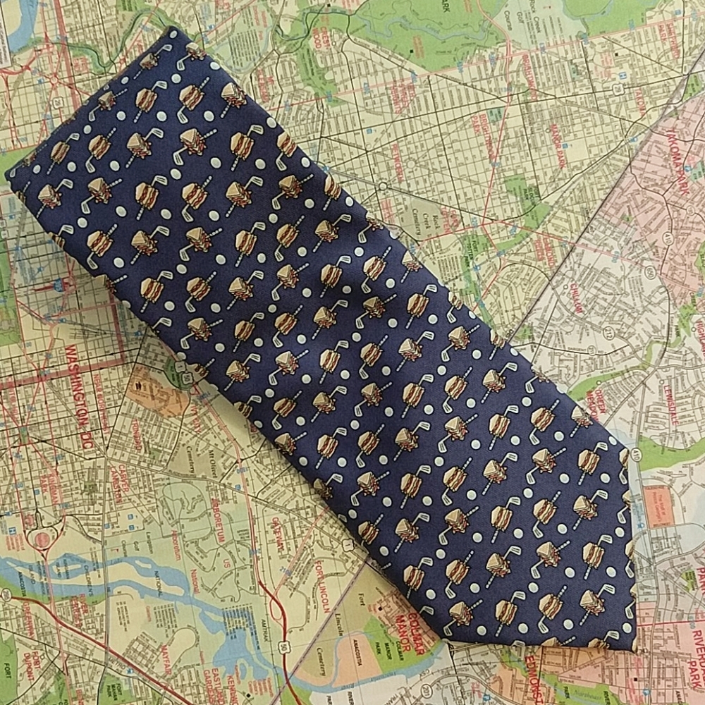 Vineyard Vines "Club Sandwich" Print Necktie